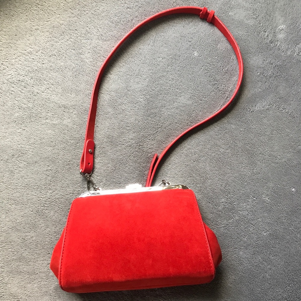 Zara Red Suede Bag